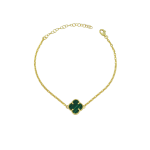 Βραχιόλι gold malachite από ασήμι 925°