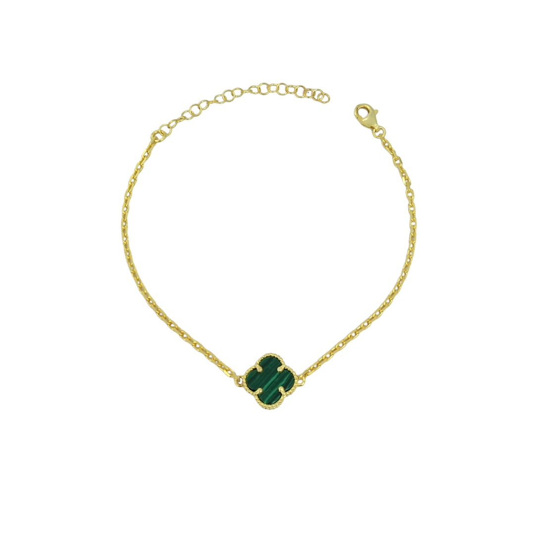 IMG_20240612_102144 Βραχιόλι gold malachite από ασήμι 925° - Image 1