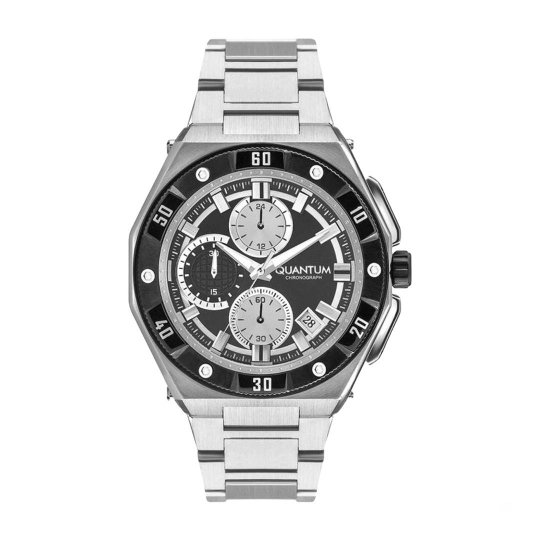 Photoroom_20240625_102717 Ρολόι ανδρικό QUANTUM Hunter Chronograph Silver Metallic Bracelet HNG1011.360 - Image 1