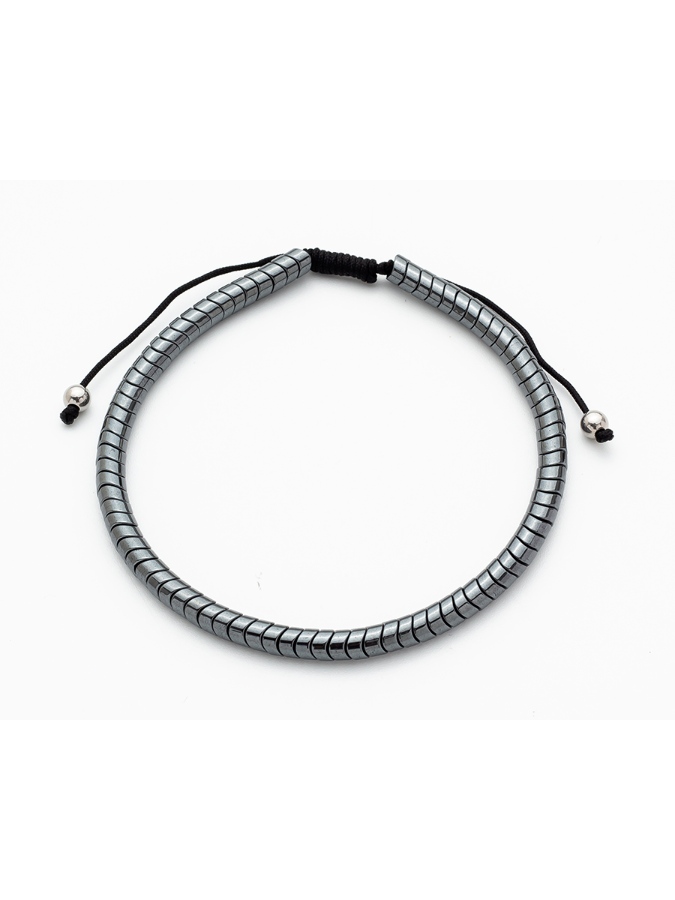 IMG_20240802_203058 Βραχιόλι Μακραμέ Με Χάντρες Αιματίτη L31A-B007-4 - Image 1