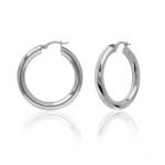 Σκουλαρίκια hoops-κρίκοι από ασήμι 925°