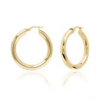 Σκουλαρίκια gold hoops-κρίκοι από ασήμι 925°