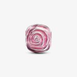 Charm pinky rose στοιχείο για βραχιόλι από ασήμι 925°