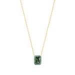 Kολιέ χρυσό green unique από ασήμι 925°