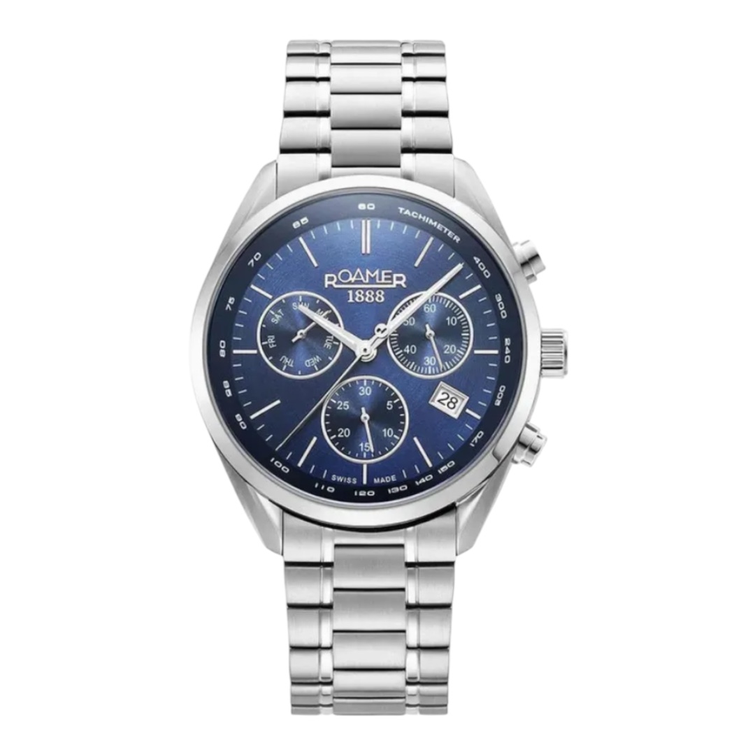 Photoroom_20241210_120615 ROAMER Pro Chrono Chronograph Silver Stainless Steel Bracelet (993819-41-45-20) - Image 1