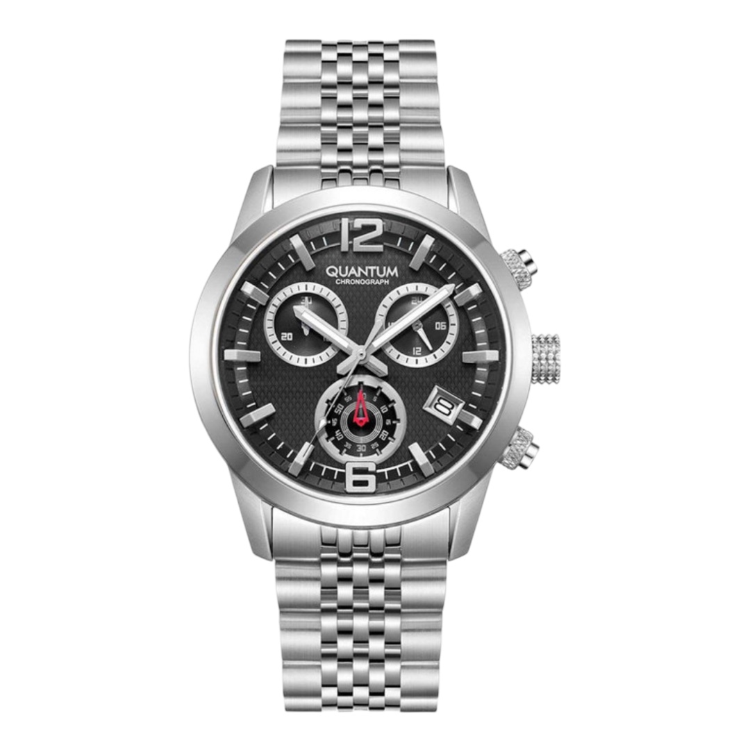 Photoroom_20241212_104328 Ρολόι ανδρικό QUANTUM Adrenaline Chronograph Silver Metallic Bracelet - Image 1