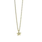 Κολιέ simple star από ασήμι 925