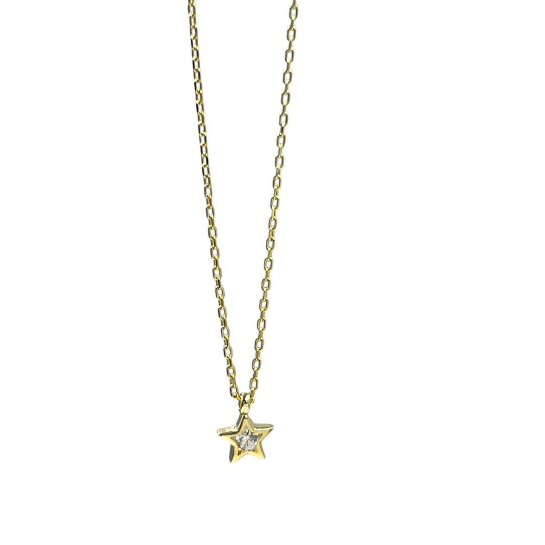 Photoroom_20241227_114537 Κολιέ simple star από ασήμι 925 - Image 1