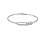 Βραχιόλι γυναικείο χειροπέδα sparkling bangle από ασήμι 925°