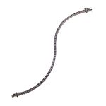 Βραχιόλι BLACK tennis bracelet 3,5mm από ασήμι 925°
