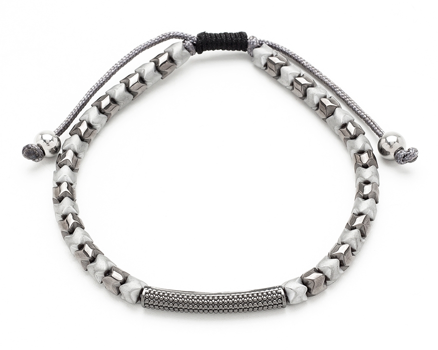 IMG_20250120_131101 Βραχιόλι Μακραμέ Με Χάντρες Αιματίτη L31A-B092-1 - Image 1