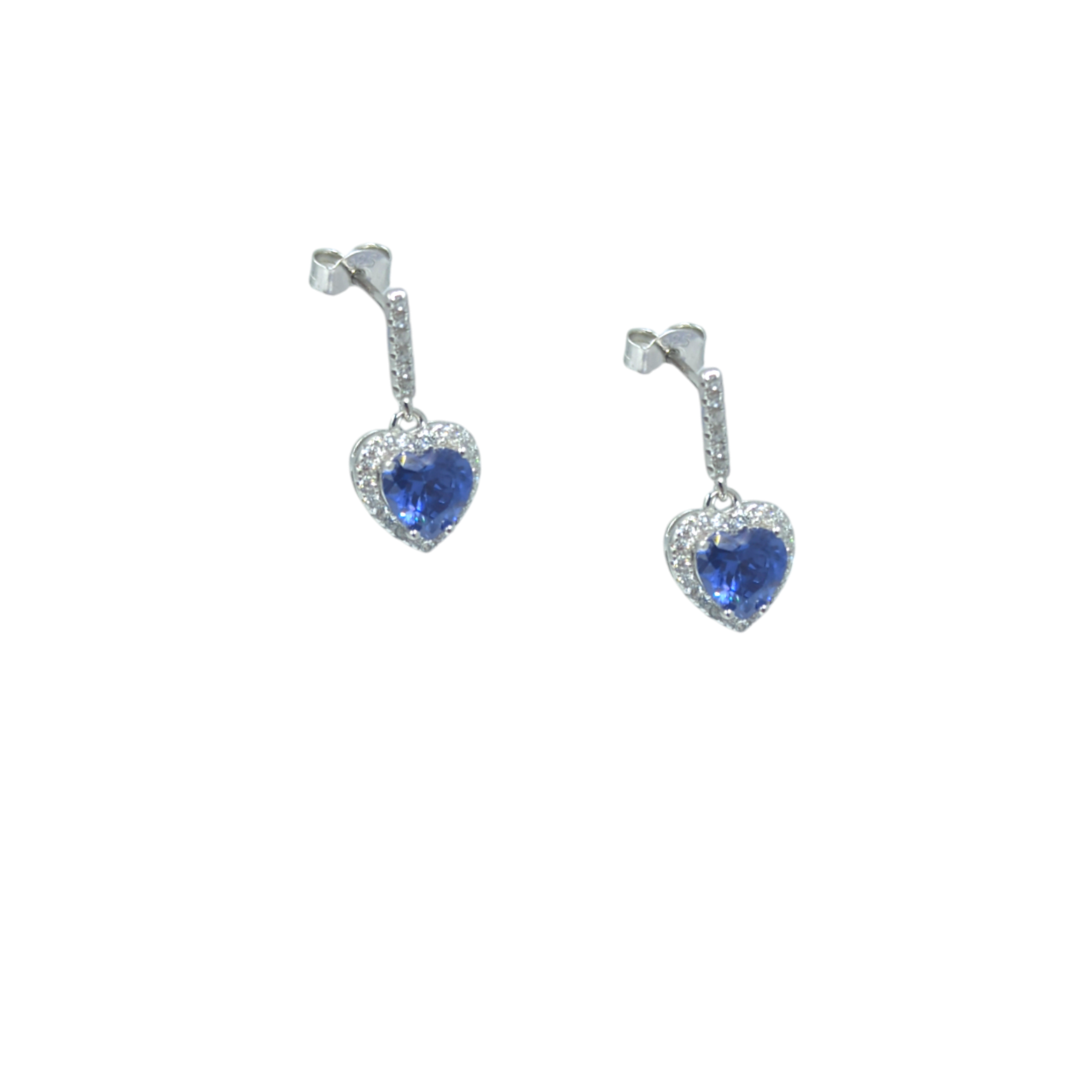 Photoroom-20250129_113941 Σκουλαρίκια μικρά κρεμαστά purple heart από ασήμι 925° - Image 1