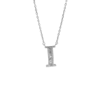 Κολιέ μονόγραμμα "Ι" από ασήμι 925°