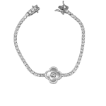 Βραχιόλι ριβιέρα Coralia από ασήμι 925°