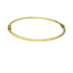 Βραχιόλι Lara γυναικείο χρυσό χειροπέδα bangle Gold cuff από ασήμι 925°
