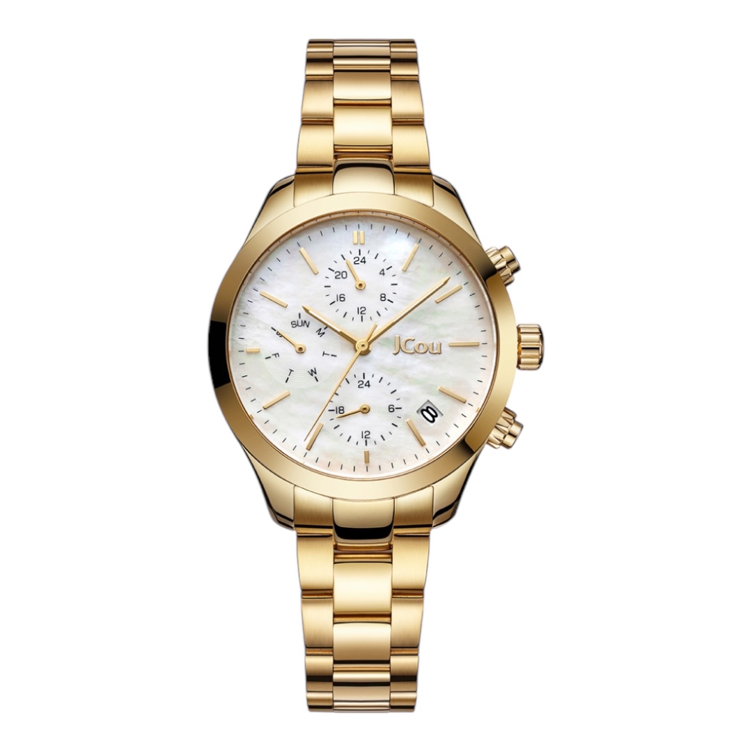 Photoroom_20250331_113703 Ρολόι γυναικείο JCOU Aurora Gold Stainless Steel Bracelet JU19081-4 - Image 1