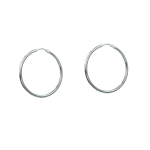 Σκουλαρίκια silver hoops από ασήμι 925°