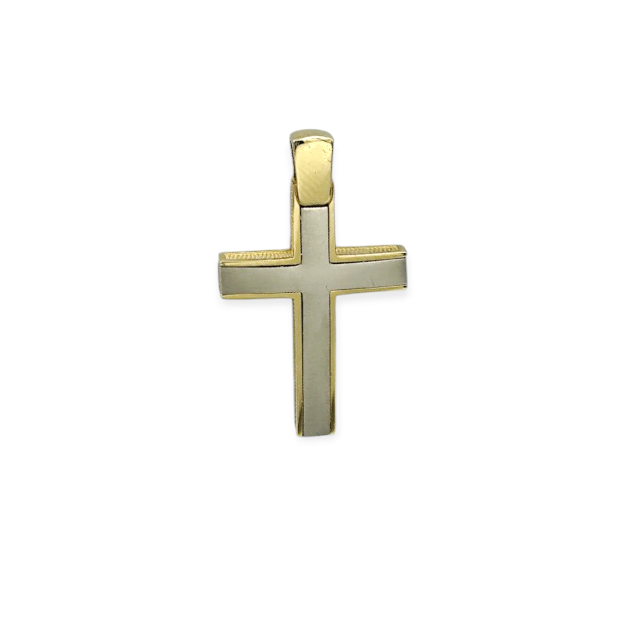 IMG_20250417_121731 Δίχρωμος σταυρός ανδρικός σε Κ14 - Image 1