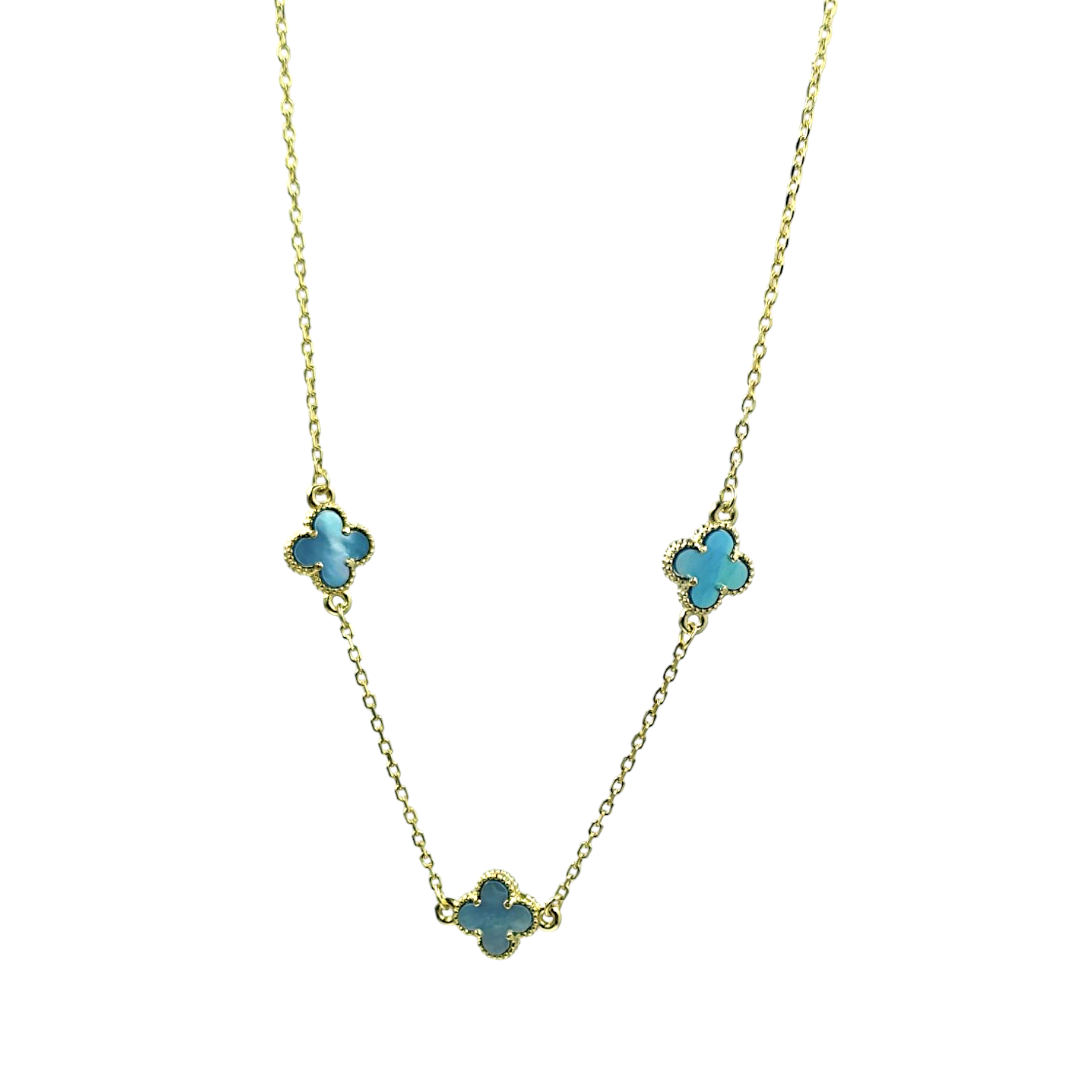 IMG_20250424_105909 Kολιέ triple ciel Clover από ασήμι 925° - Image 1