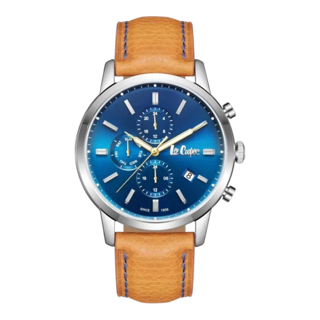 Photoroom_20250403_131208 LEE COOPER Brown Leather Strap LC08085.394 - Image 1