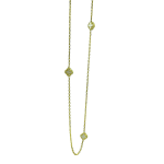 Kολιέ triple Clover από επιχρυσωμένο ασήμι 925°