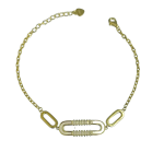 Βραχιόλι Nexus gold από ασήμι 925°