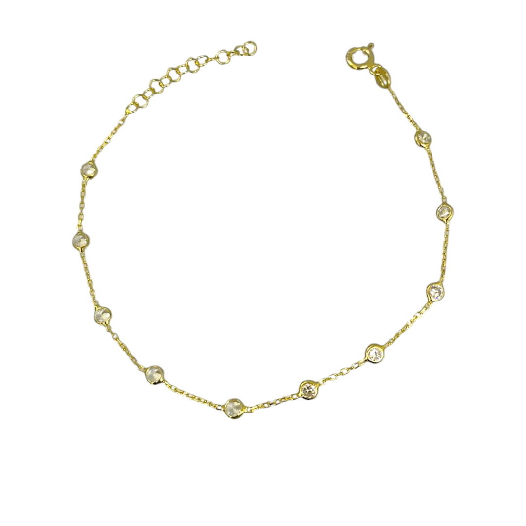 IMG_20250519_095106 Βραχιόλι Bright με πέτρες από επιχρυσωμένο ασήμι 925° - Image 1