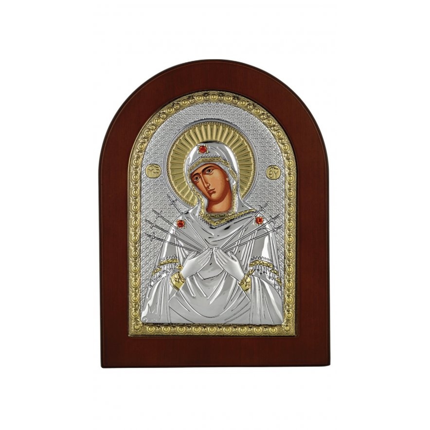 IMG_20250527_102547 Prince Silvero Εικόνα Παναγία 7 Σπαθιά 15x21cm MA-E1114BX - Image 1