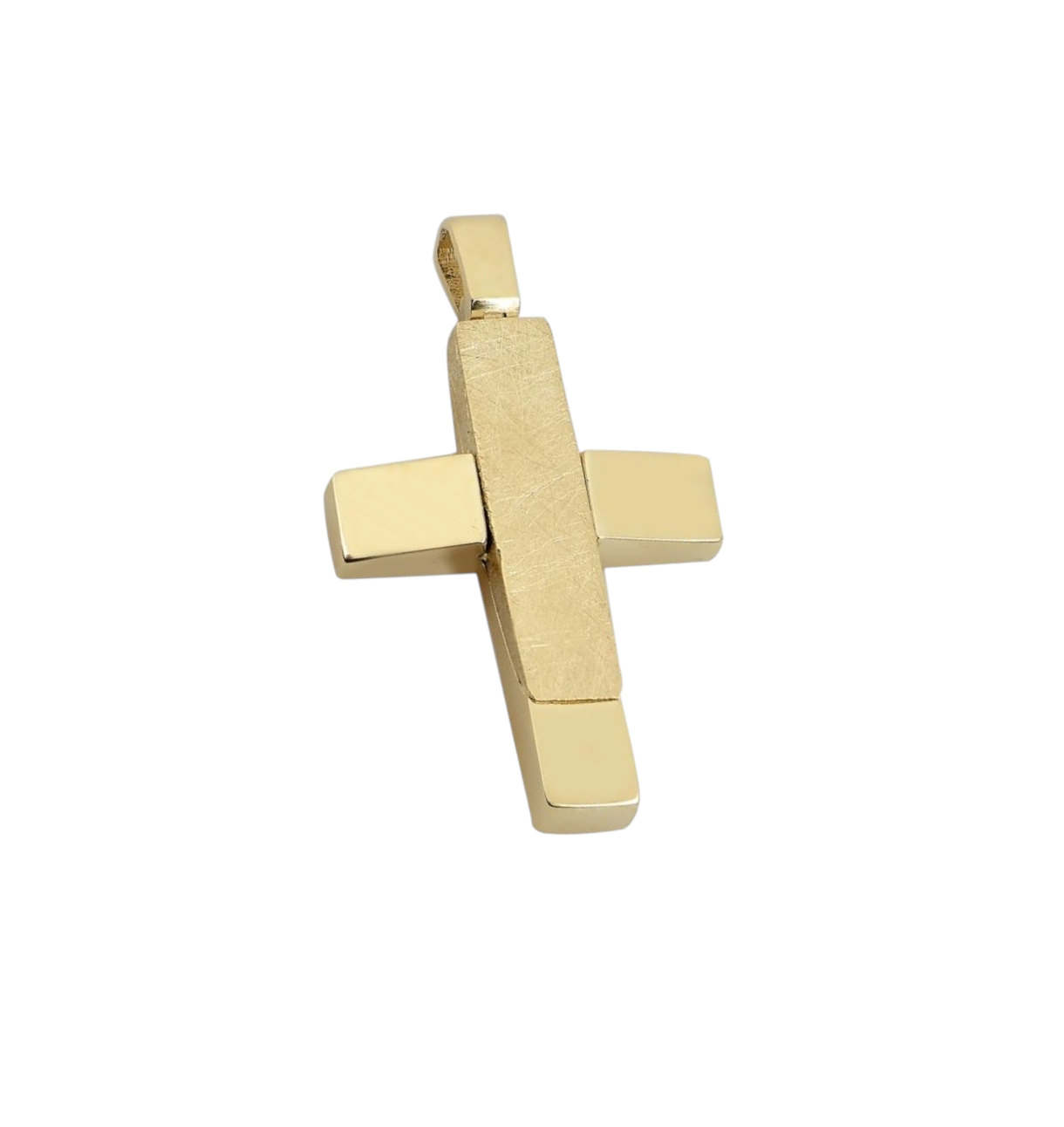 Screenshot_2025-06-13-12-17-12-289_com.android.chrome-edit Σταυρός Val' Oro διπλής όψης με ματ φινίρισμα σε 14 καράτια - Image 1