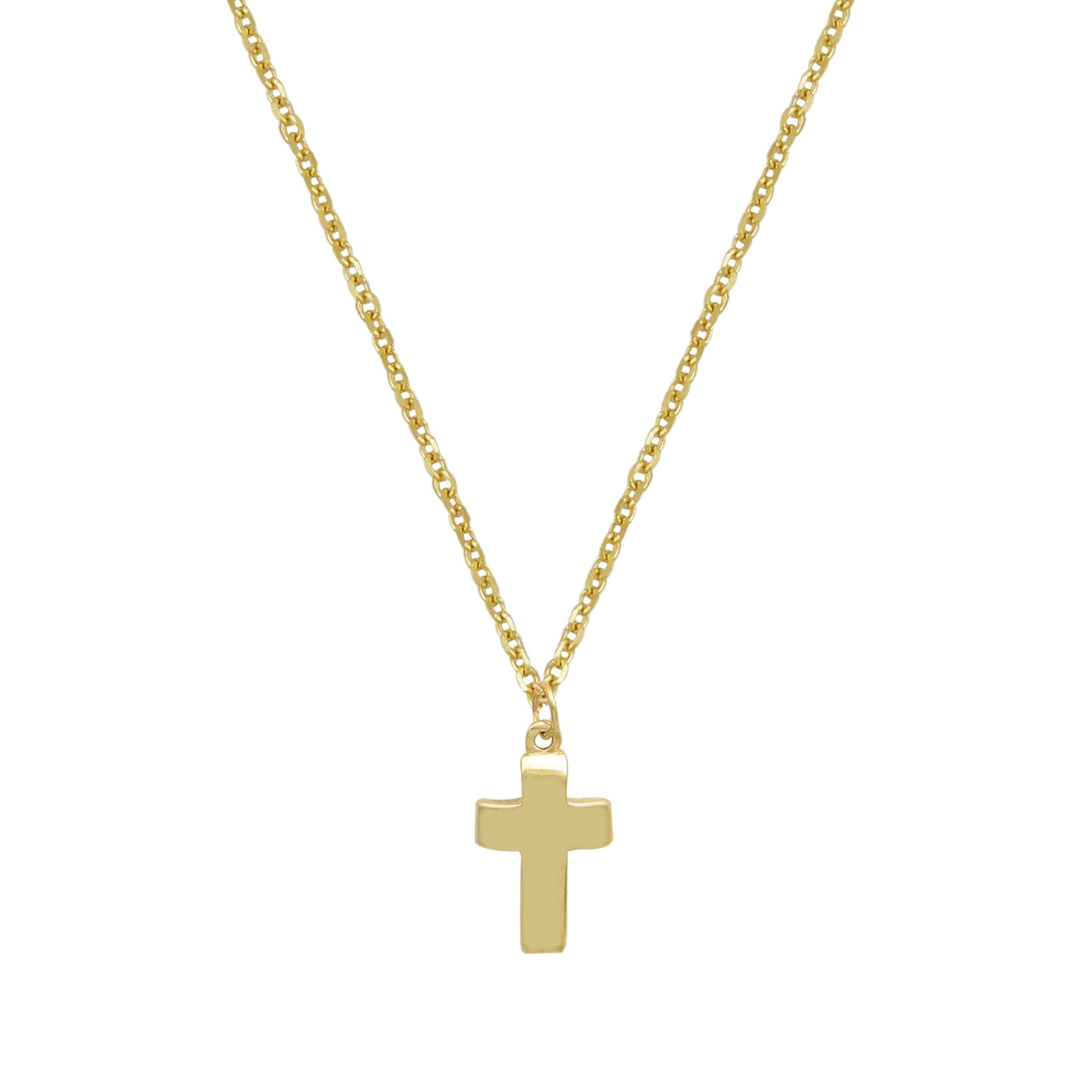 IMG_20250612_103551 Κολιέ χρυσό με σταυρό σκέτο σε Κ9 - Image 1