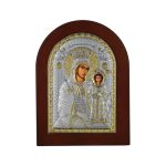 Prince Silvero Εικόνα Παναγία των Ρόδων Ασημένια 15x21cm MA-E1123BX