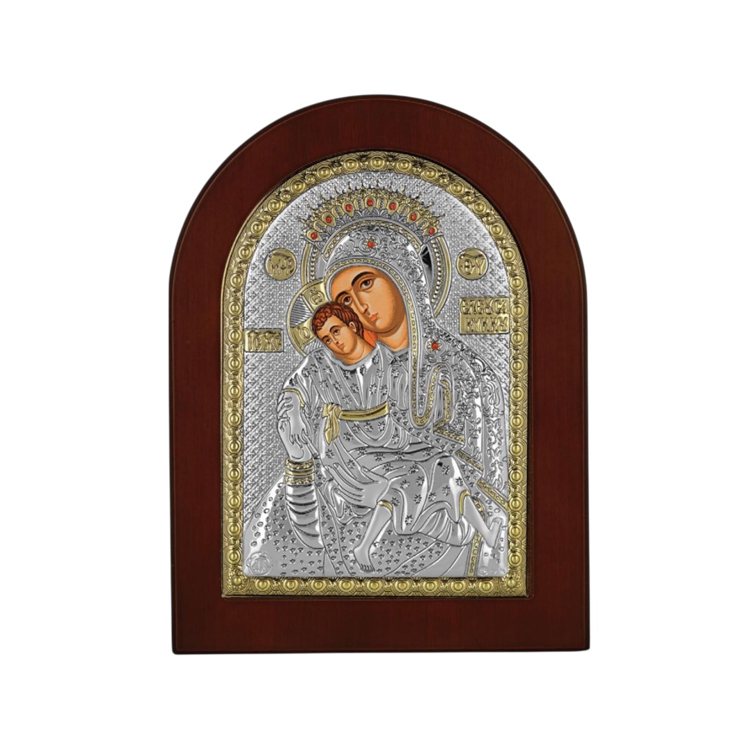 IMG-b53a06187d8f8ef3f1d74027a3b8e283-V Prince Silvero Εικόνα Παναγία Κύκκου Ασημένια 15x21cm MA-E1121BX - Image 1