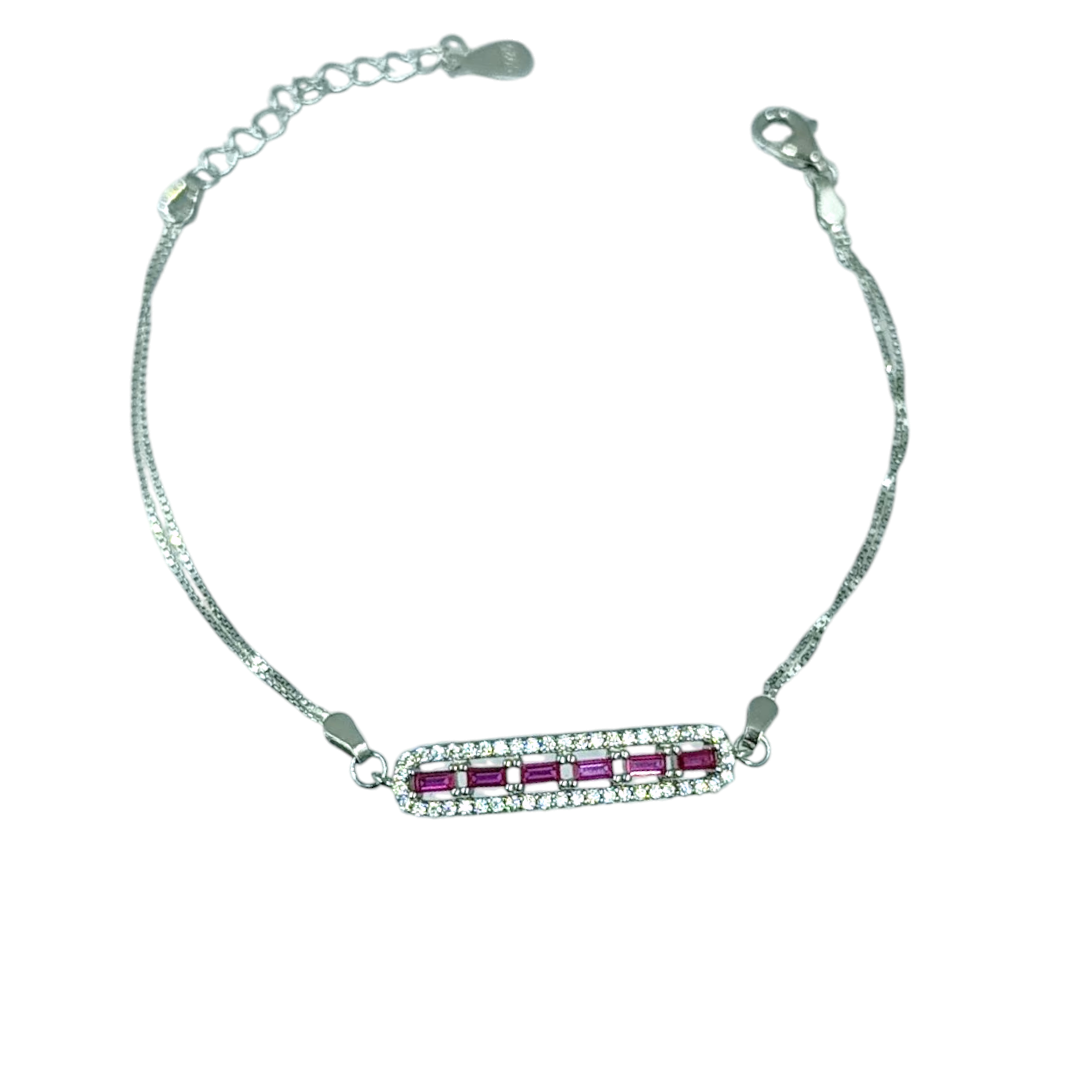 IMG_20250717_100420 Βραχιόλι Eliza με ζιργκόν από ασήμι 925° - Image 1