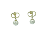 Σκουλαρίκια Christian pearl από ασήμι 925°