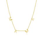 Κολιέ χρυσό 'MAMA' από ασήμι 925°