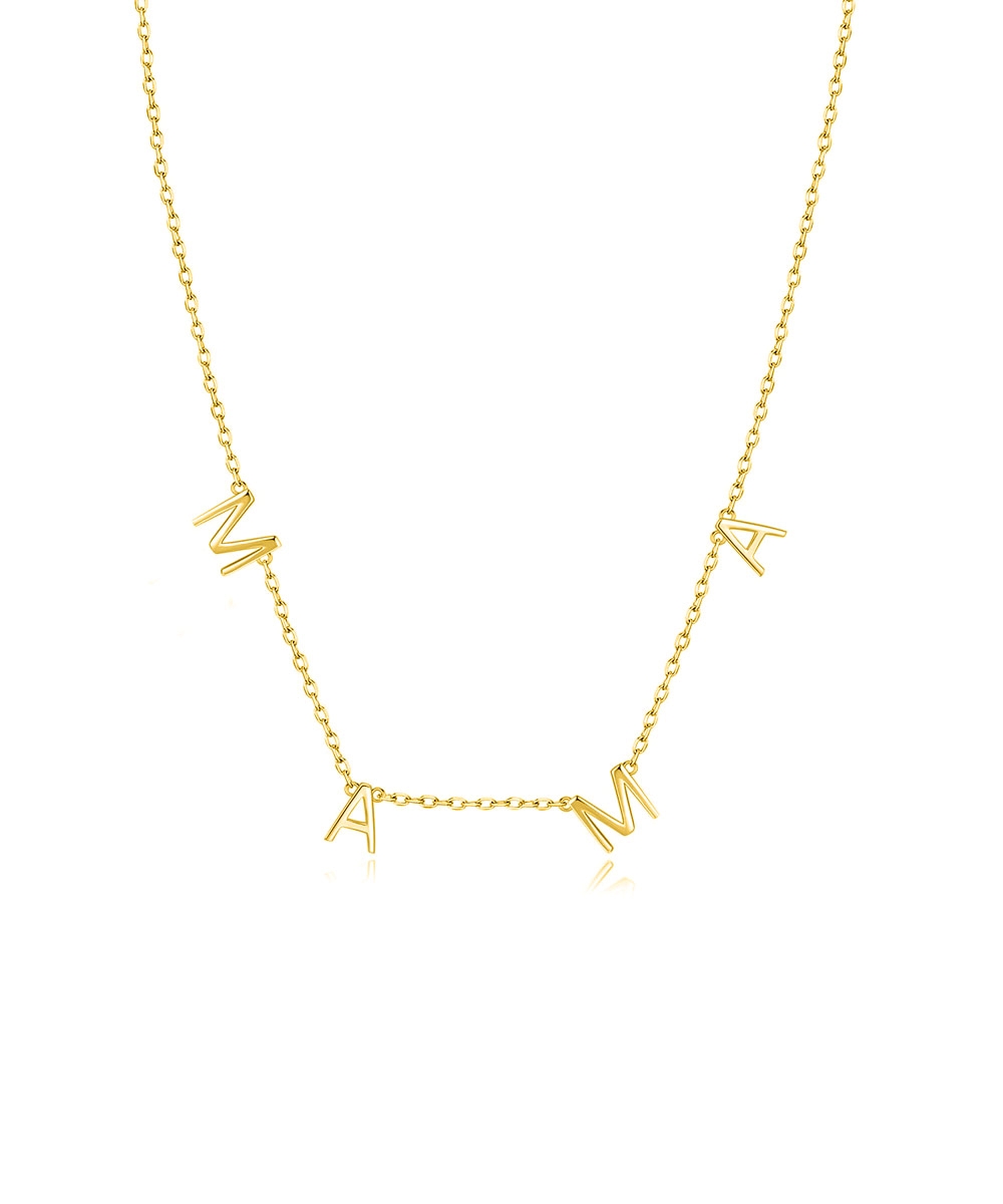 IMG_20250731_124857 Κολιέ χρυσό 'MAMA' από ασήμι 925° - Image 1