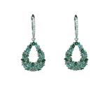 Σκουλαρίκια κρεμαστά εντυπωσιακά Antigoni από ασήμι 925°