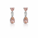 Σκουλαρίκια pretty pink love από ασήμι 925°