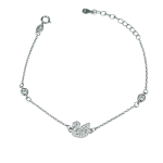 Βραχιόλι swan από ασήμι 925°