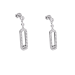 Σκουλαρίκια CHARMS κρεμαστά με ζιργκόν από ασήμι 925°