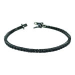 Βραχιόλι BLACK tennis bracelet 3mm από ασήμι 925°