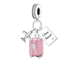 Charm love travel για βραχιόλι από ασήμι 925°