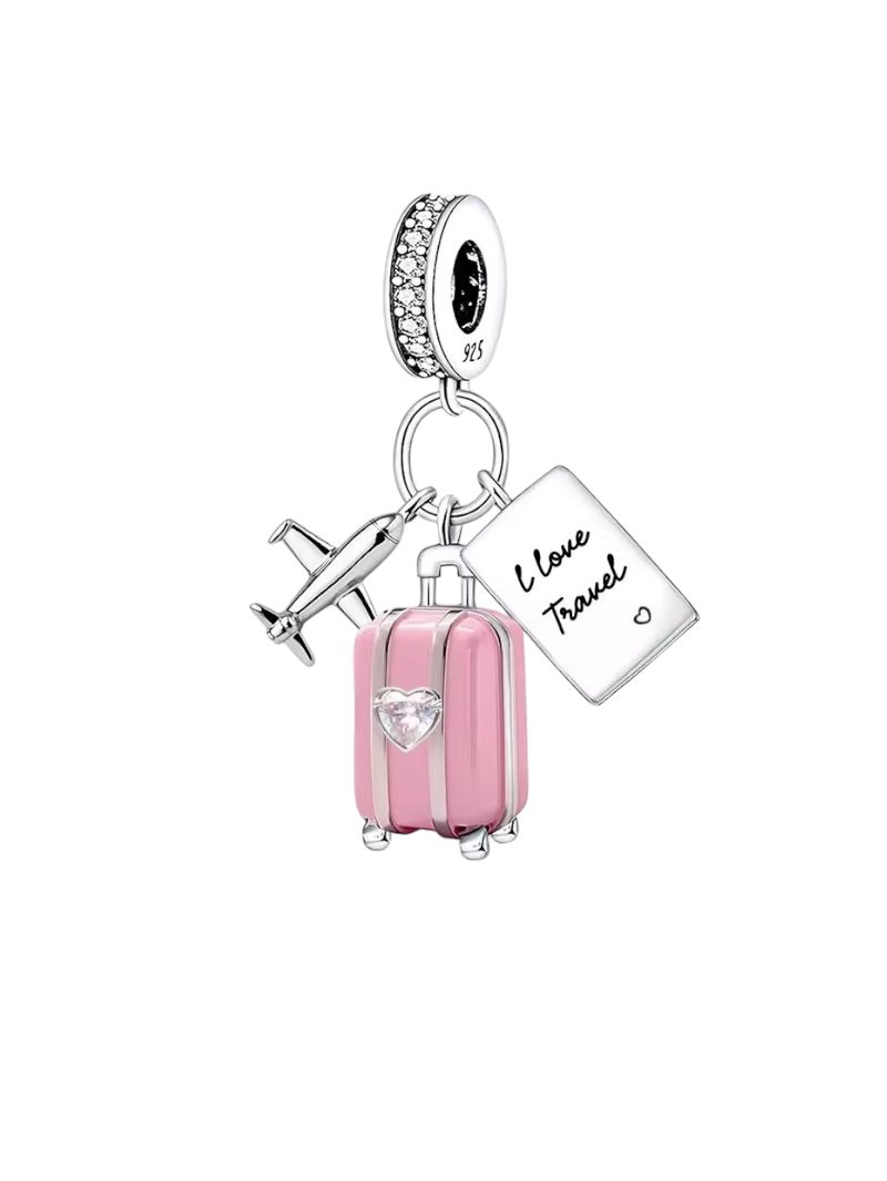 IMG_20250819_113505 Charm love travel για βραχιόλι από ασήμι 925° - Image 1