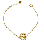 Βραχιόλι gold tree of life από ασήμι 925°