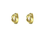 Σκουλαρίκια Everly gold hoops κρίκοι από ασήμι 925°0 N