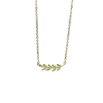 Κολιέ χρυσό olive tree από ασήμι 925°