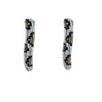 Σκουλαρίκια Serpenti κρεμαστά με πέτρες ζιργκόν από ασήμι 925°