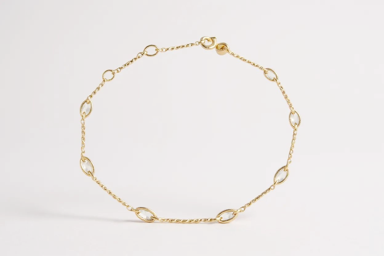 IMG_20250926_113514 Βραχιόλι χρυσό Josh με ζιργκόν πέτρες Κ14 - Image 1