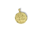 Κωνσταντινάτο κρεμαστό στρογγυλό χρυσό διπλής όψης Κ9