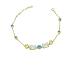 Βραχιόλι Gold Edem με ζιργκόν από ασήμι 925°